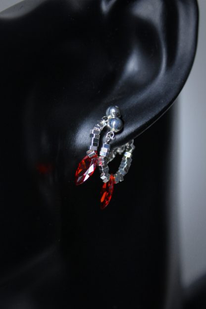 Red Zircon Earring - 图片 4