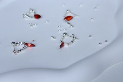 Red Zircon Earring - 图片 6